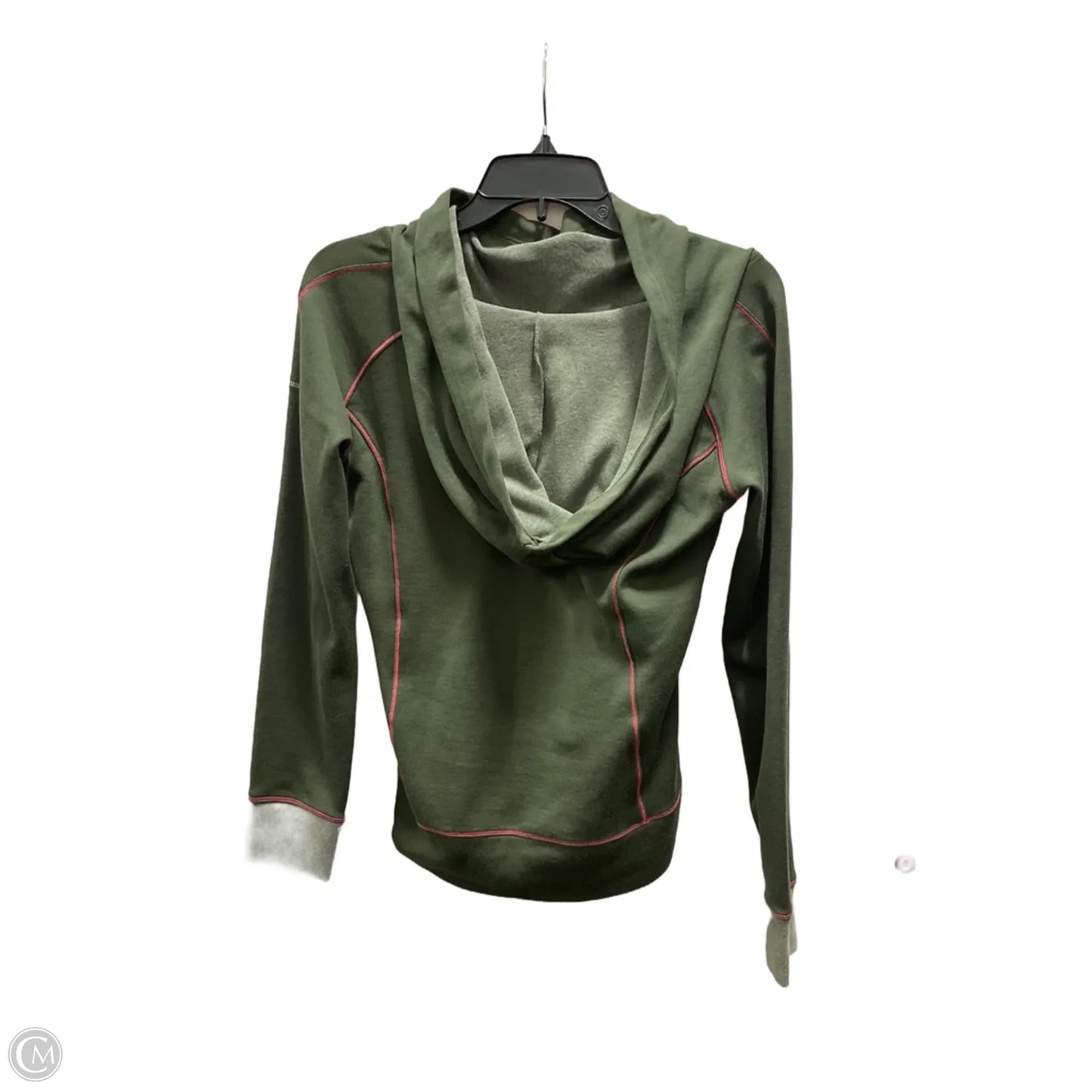 Athletic Top Long Sleeve Hoodie By Columbia In Green, Size: M