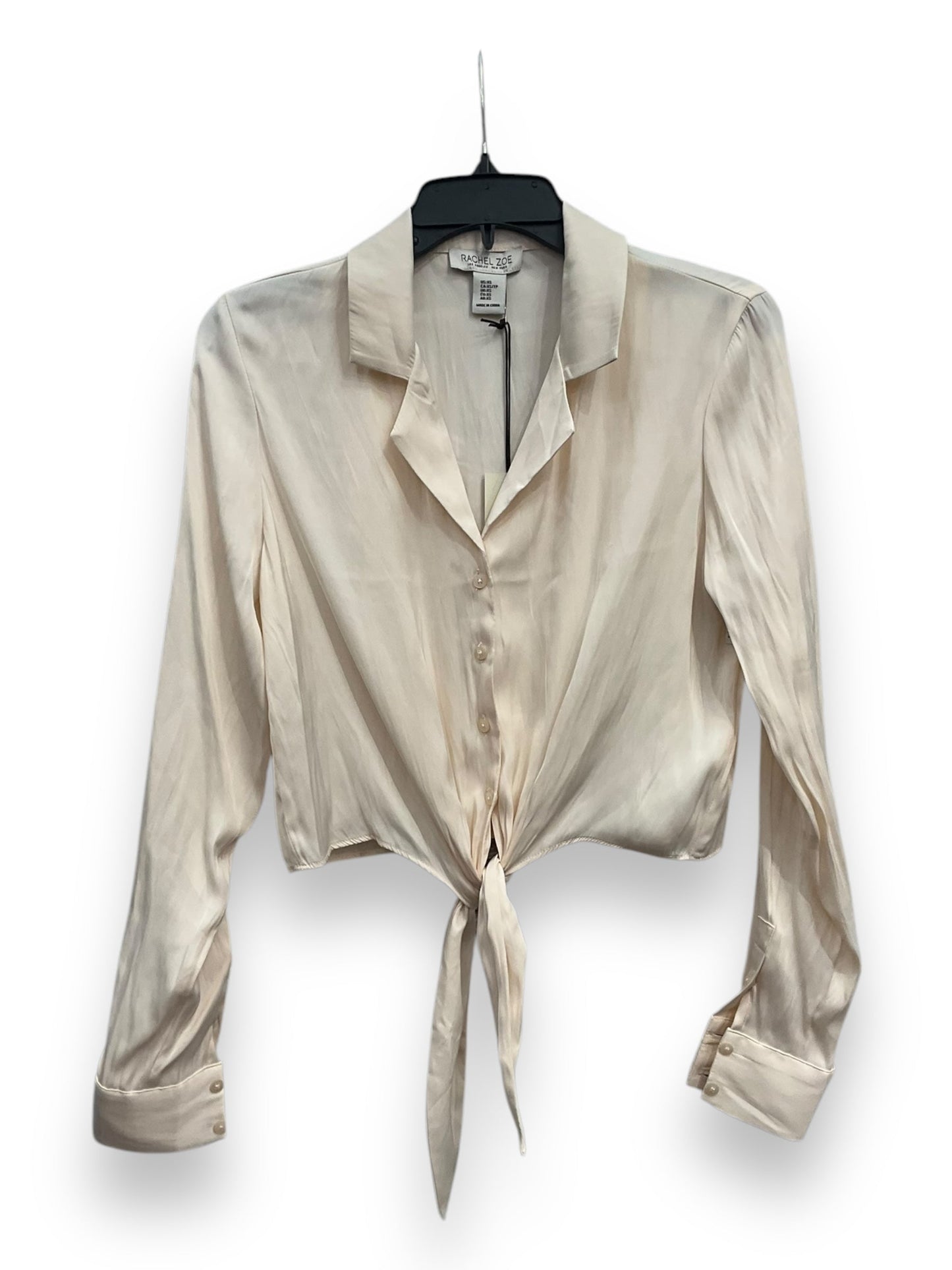 Blouse Long Sleeve By Rachel Zoe In Cream, Size: Xs