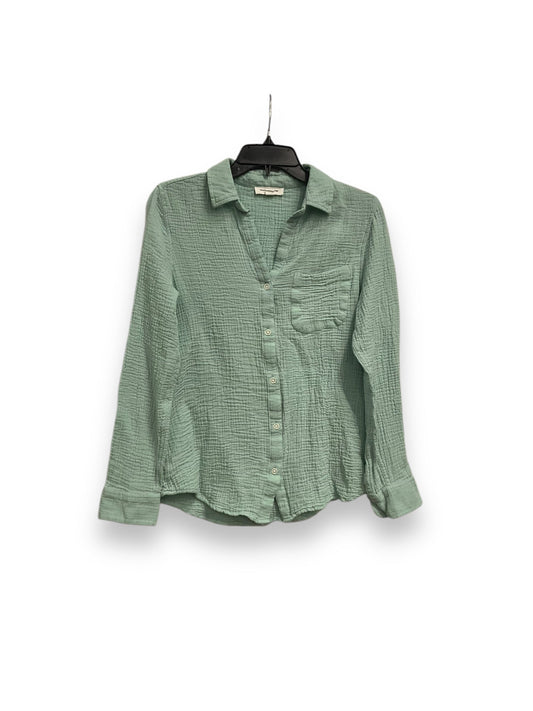 Top Long Sleeve By Beachlunchlounge In Teal, Size: S