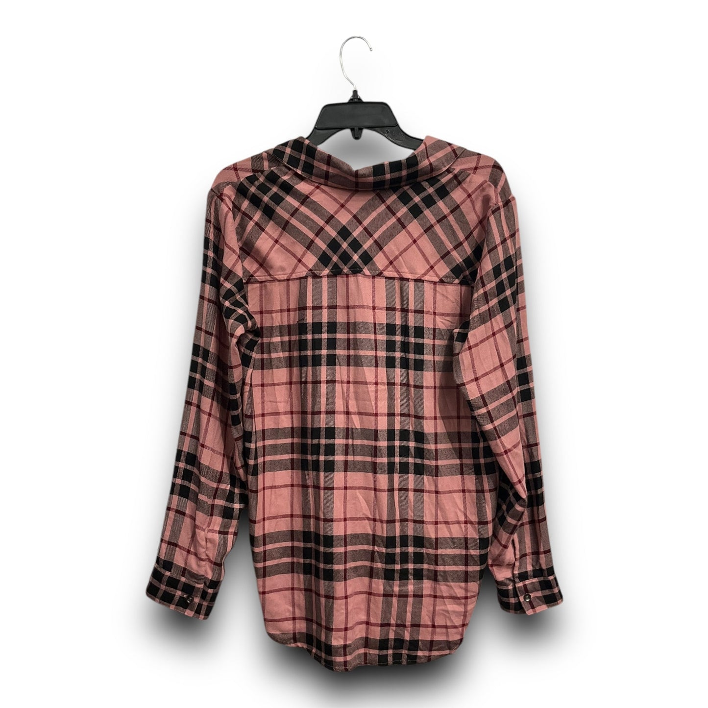 Top Long Sleeve By Splendid In Plaid Pattern, Size: M