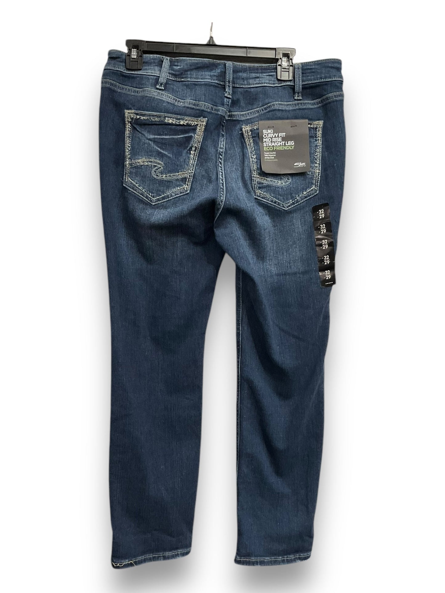 Jeans Straight By Silver In Blue Denim, Size: 14