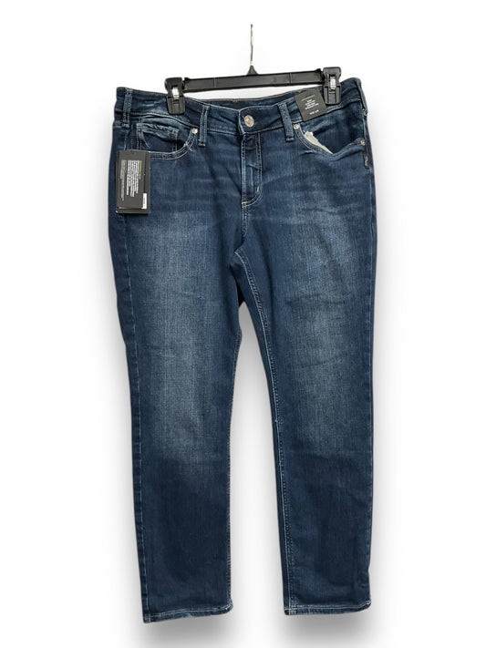 Jeans Straight By Silver In Blue Denim, Size: 14