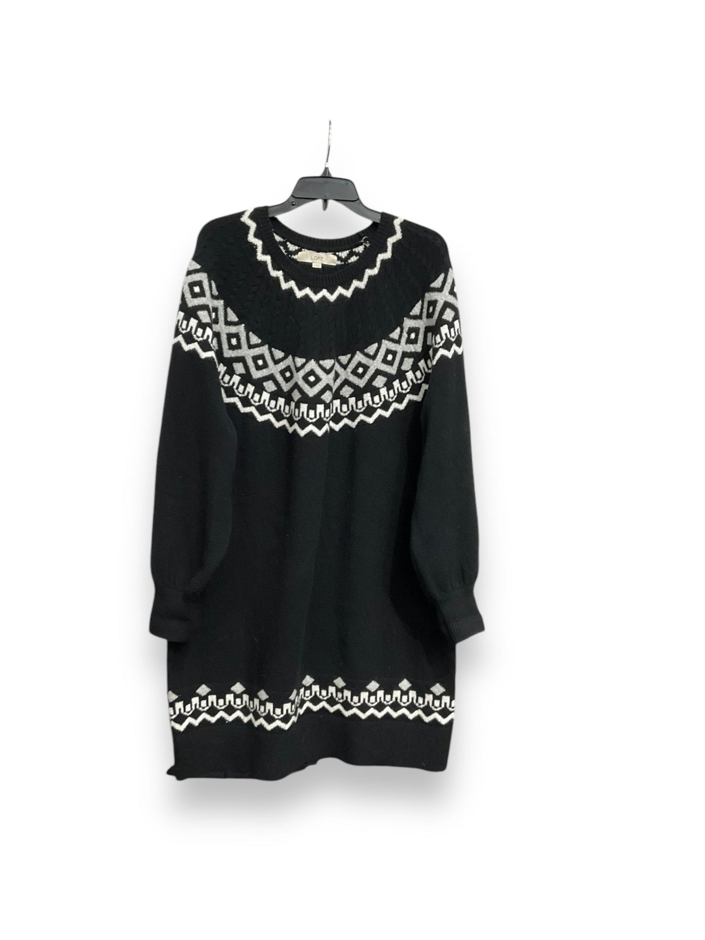 Dress Sweater By Loft In Black, Size: Xl