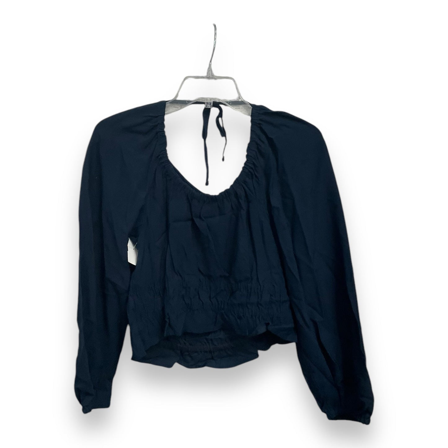 Top Long Sleeve By Madewell In Navy, Size: M