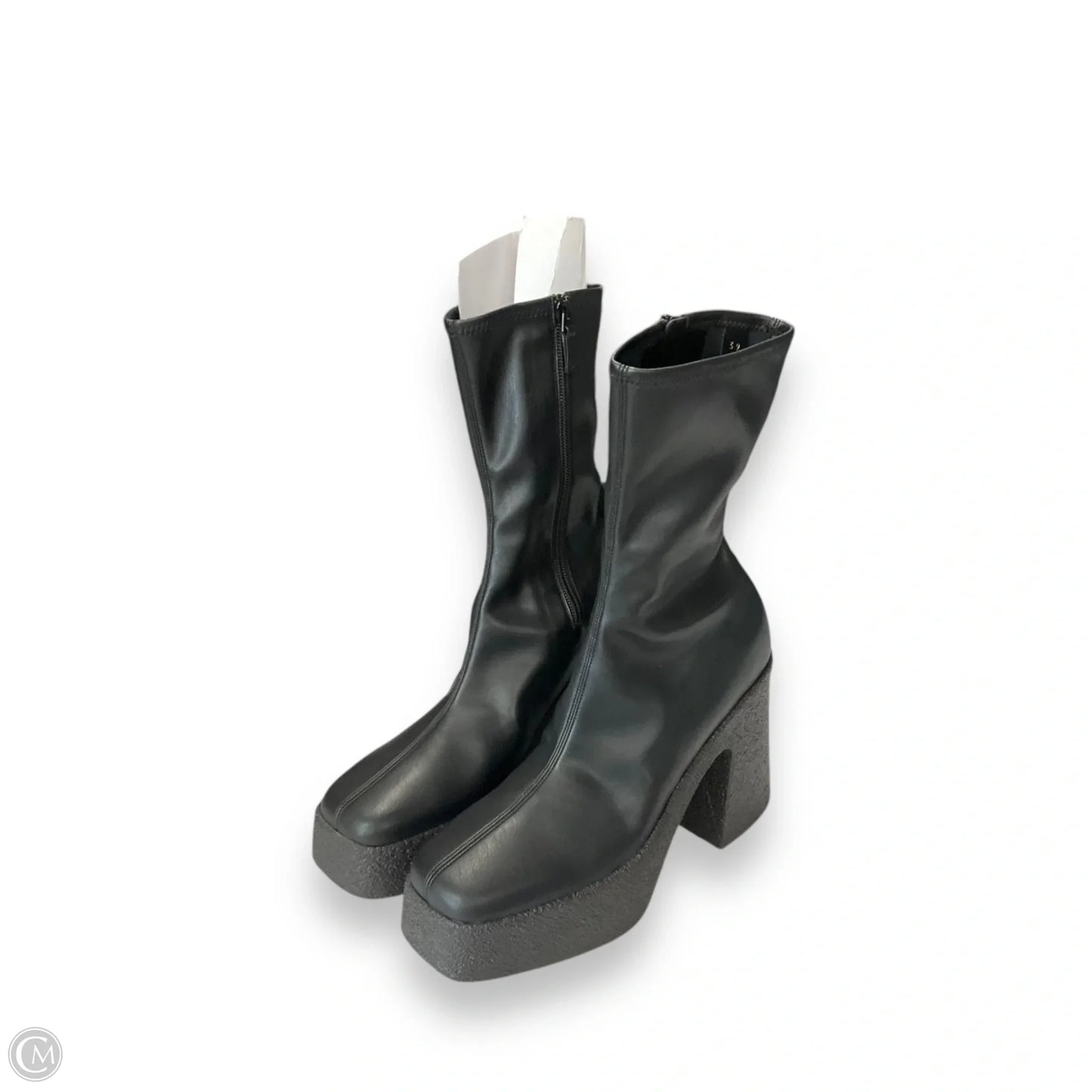 Boots Luxury Designer By Stella Mccartney In Black, Size: 9