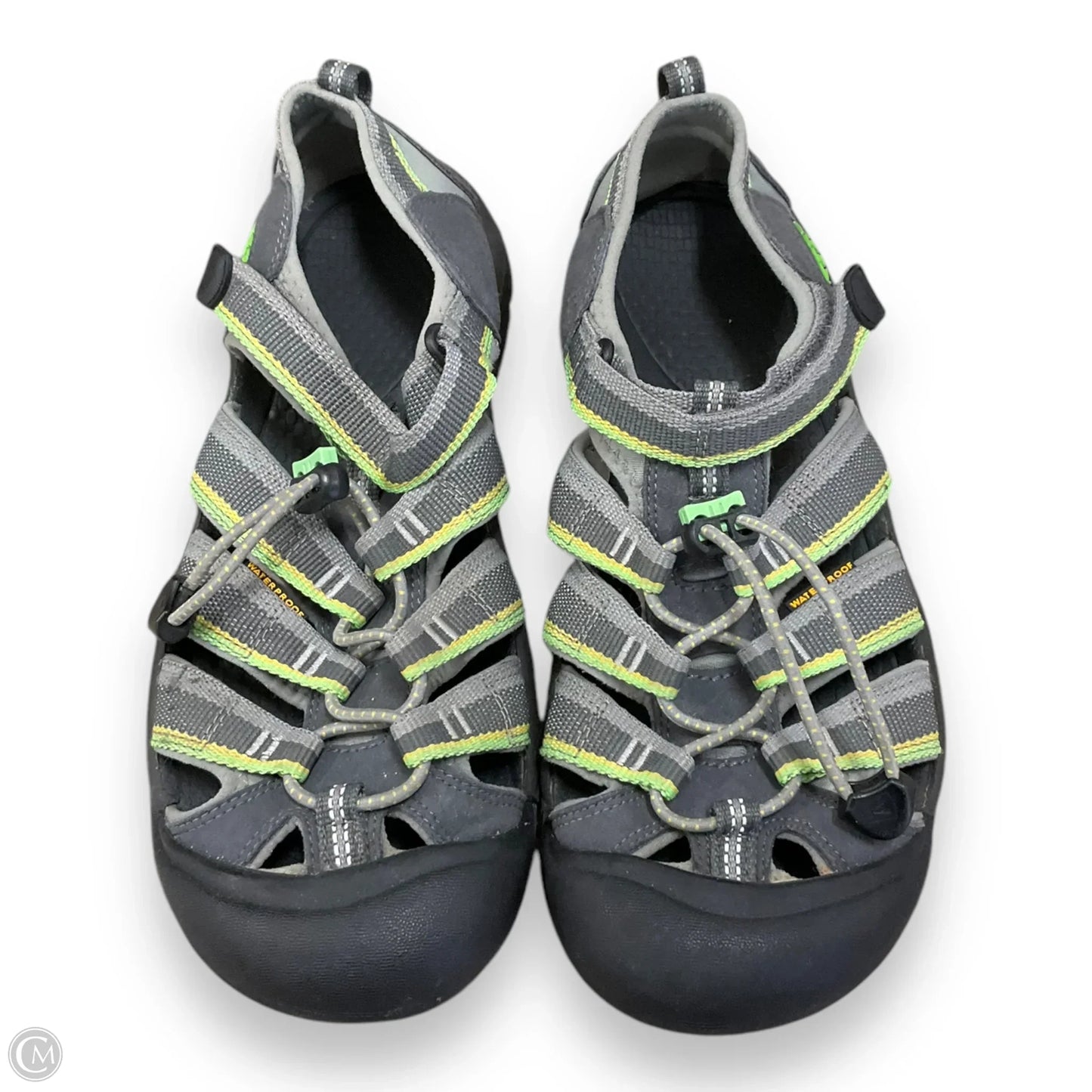 Shoes Athletic By Keen In Green & Grey, Size: 6