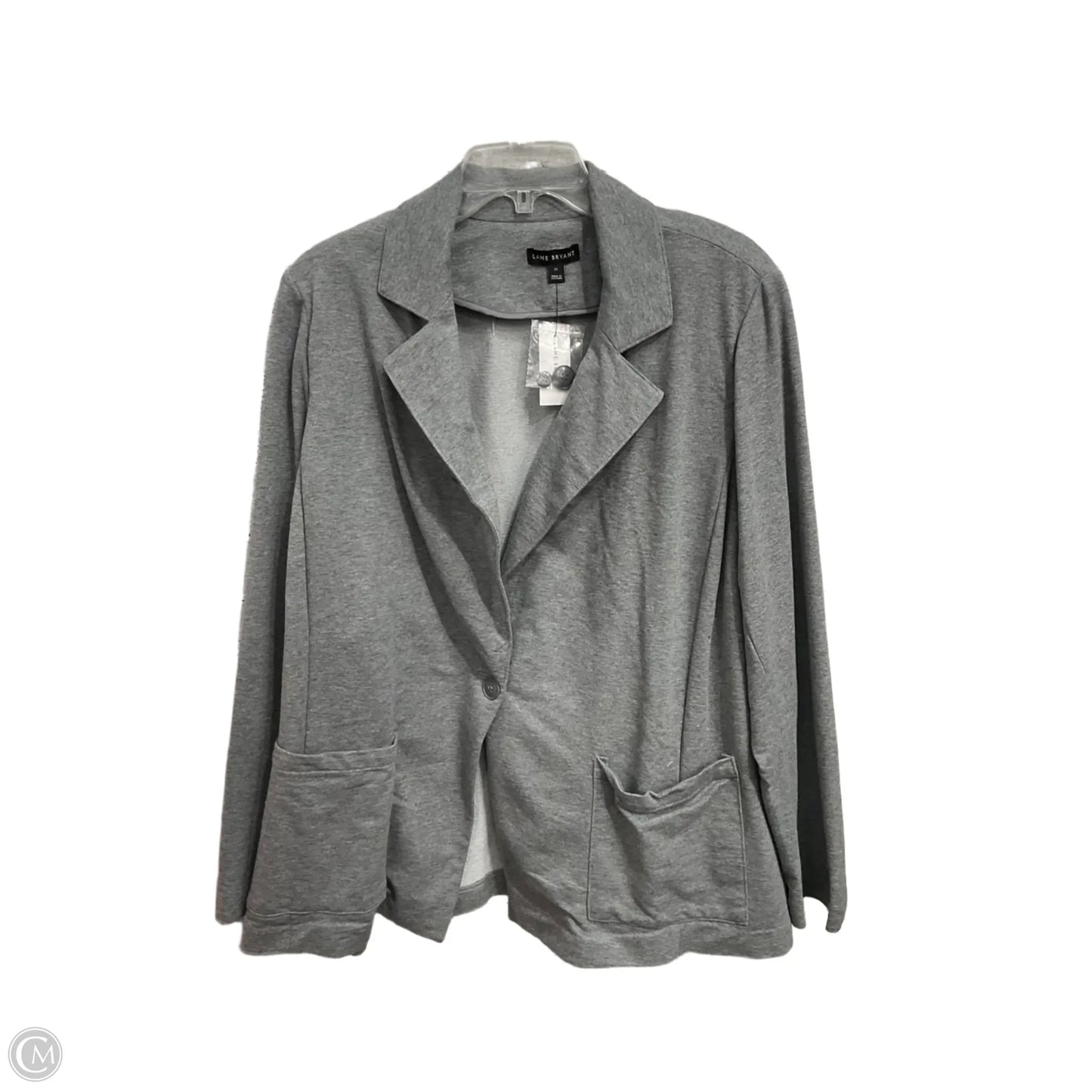 Blazer By Lane Bryant In Grey, Size: 3x