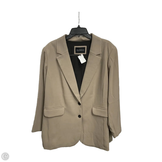 Blazer By Eloquii In Brown, Size: 1x