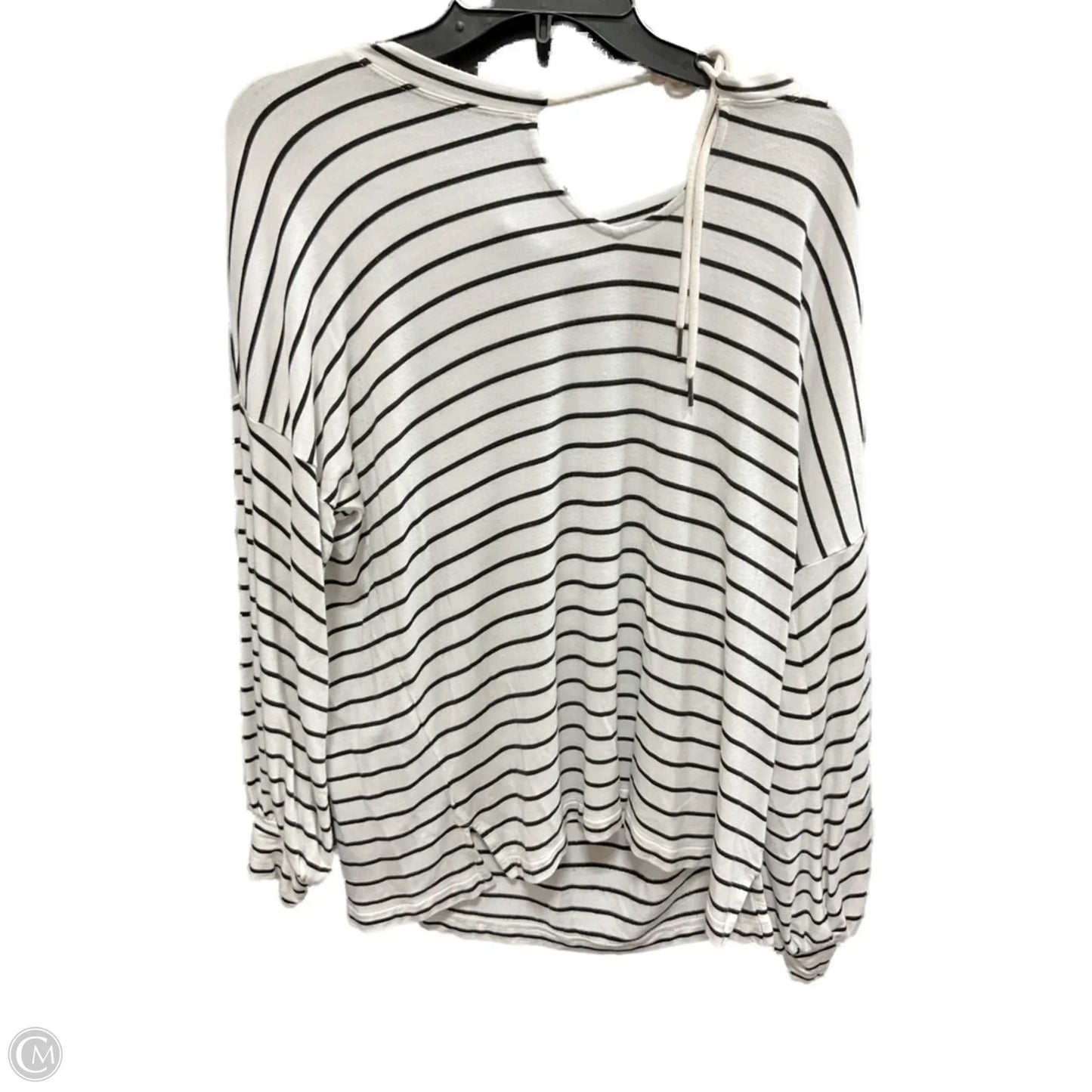 Top Long Sleeve By Cabi In Striped Pattern, Size: S