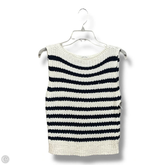 Vest Sweater By Abercrombie And Fitch In Striped Pattern, Size: Xs