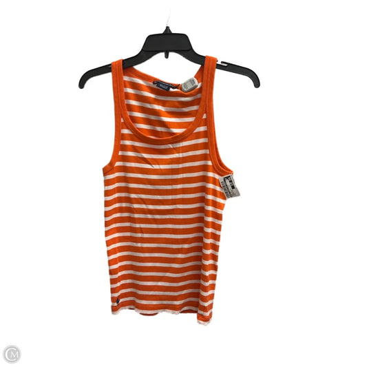 Tank Top By Ralph Lauren Blue Label In Orange & White, Size: L