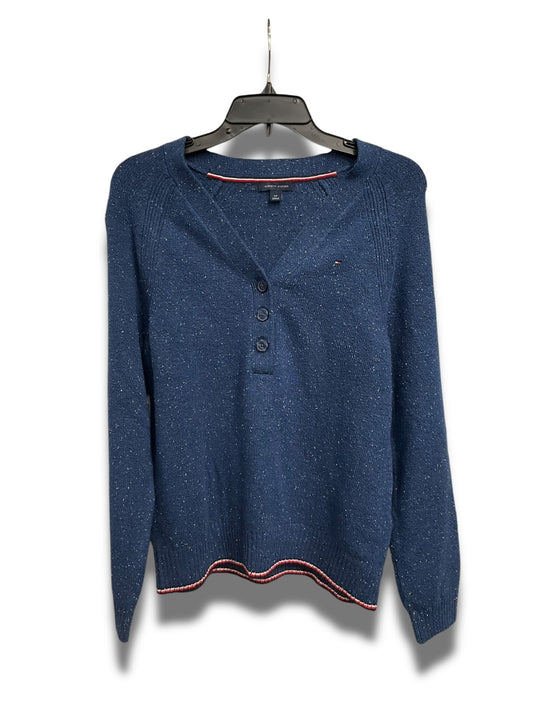 Top Long Sleeve By Tommy Hilfiger In Blue, Size: S