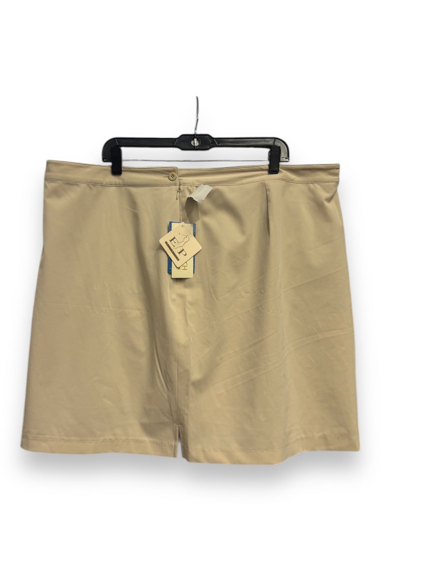 Athletic Skort By Clothes Mentor In Beige, Size: 3x