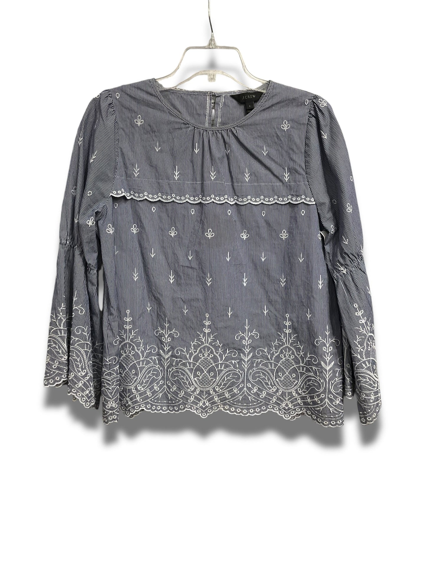 Top Long Sleeve By J. Crew In Blue, Size: S