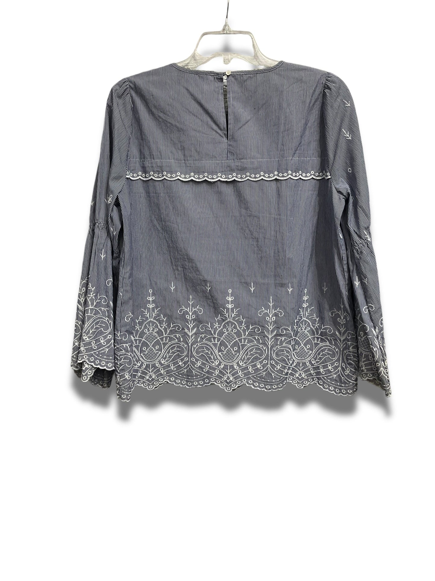 Top Long Sleeve By J. Crew In Blue, Size: S