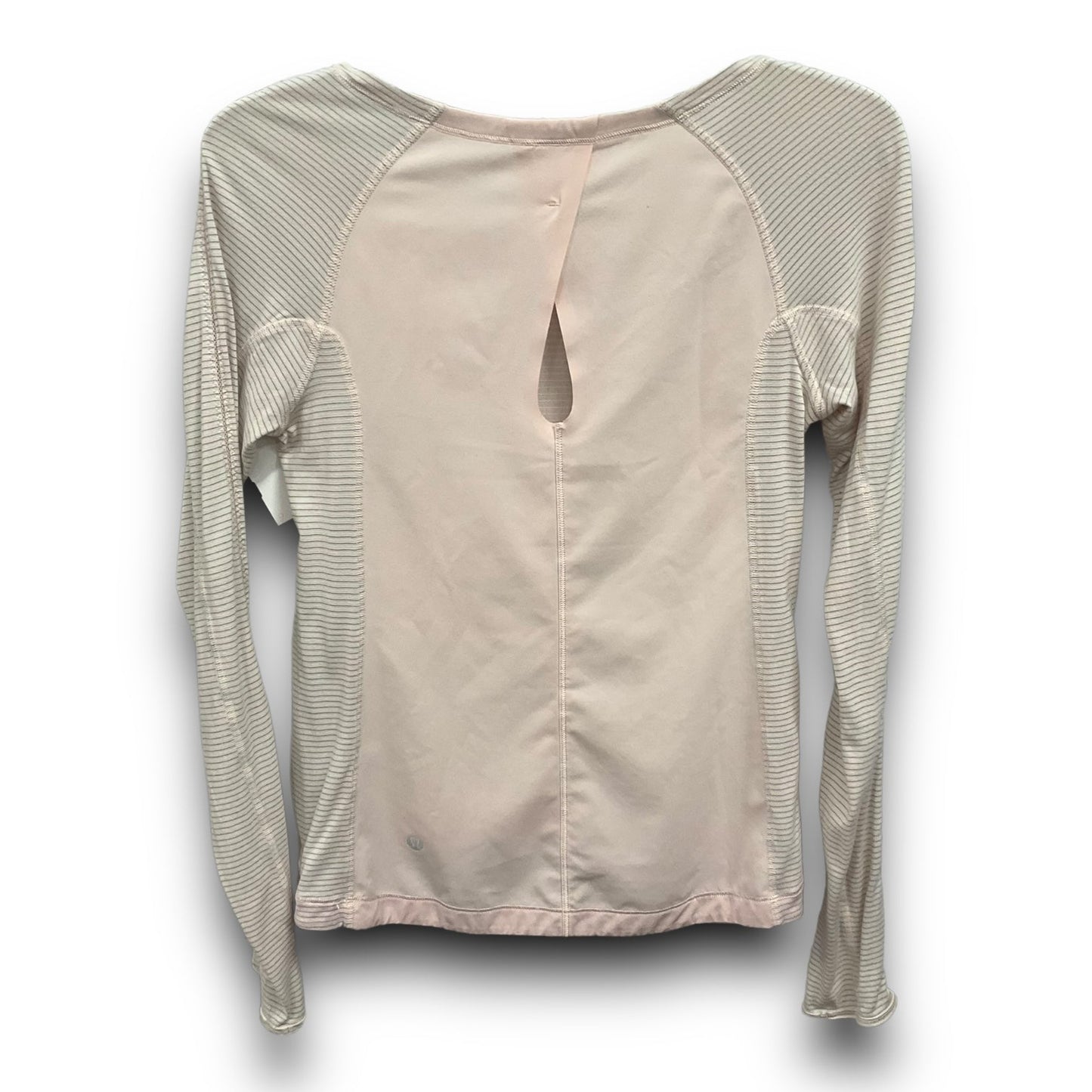 Athletic Top Long Sleeve Collar By Lululemon In Pink, Size: Xs