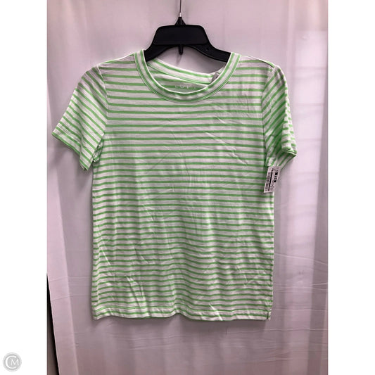 Top Short Sleeve By Loft In Striped Pattern, Size: Xs