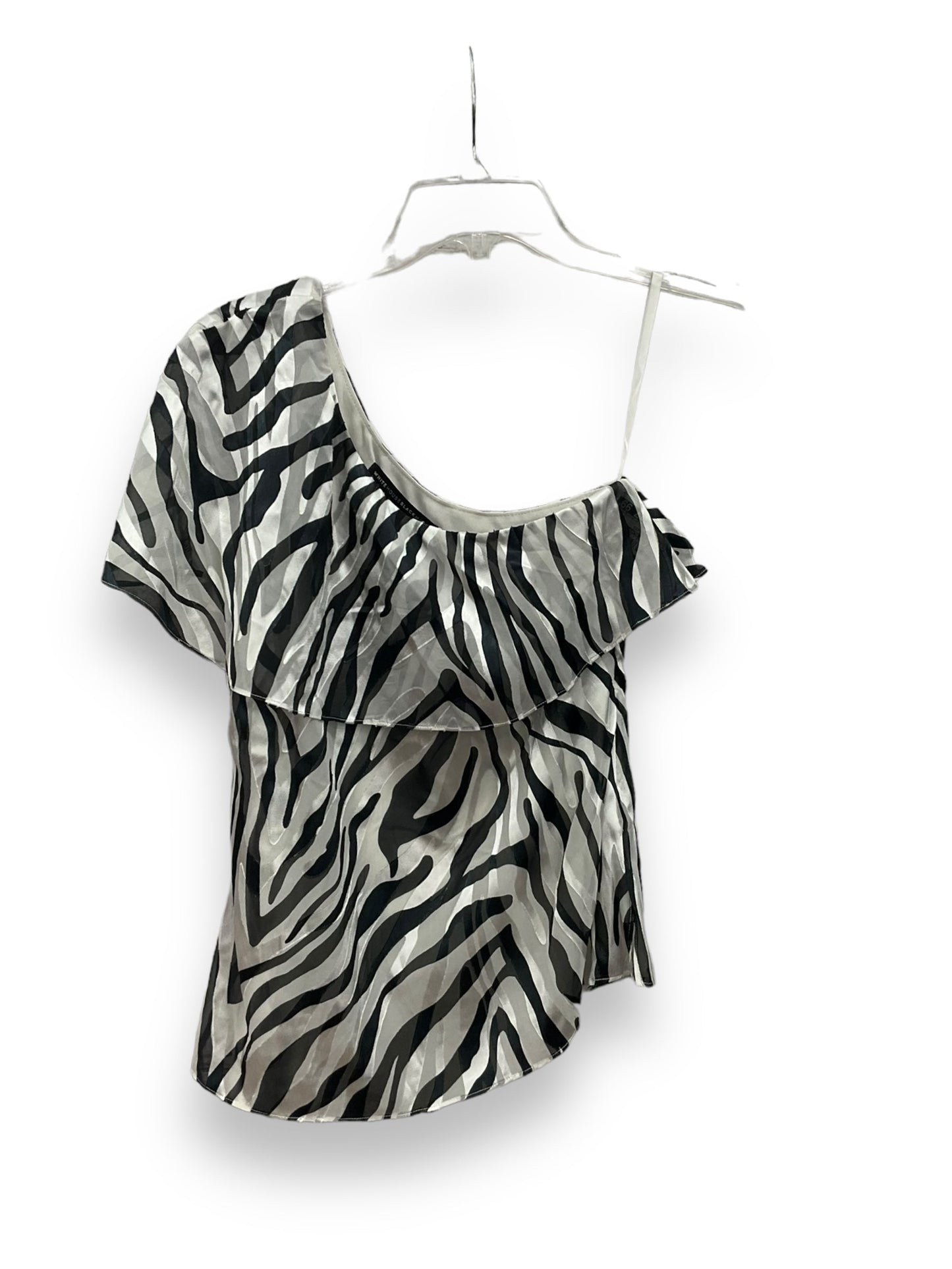 Zebra Print Blouse Sleeveless White House Black Market, Size Xs