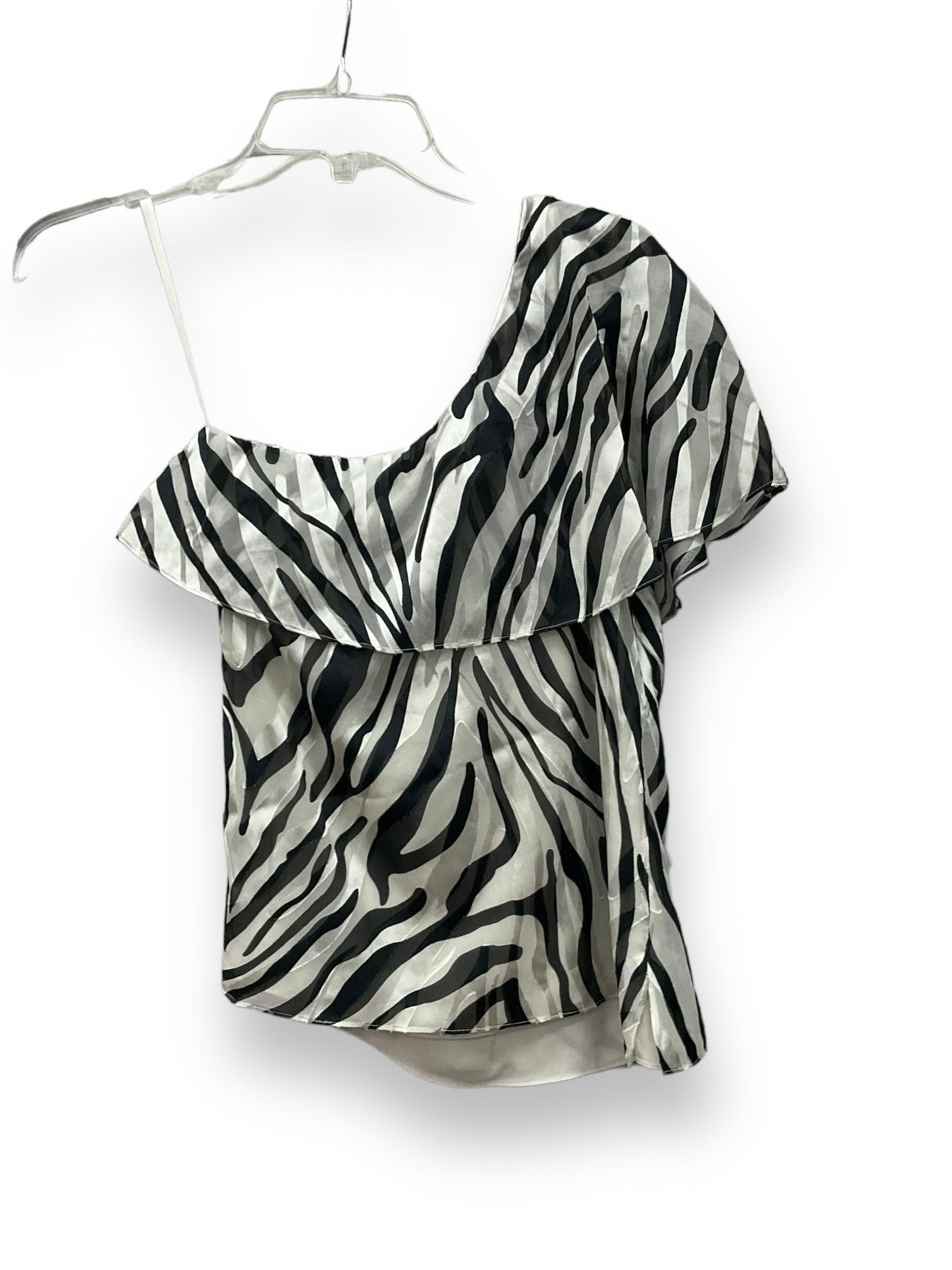 Zebra Print Blouse Sleeveless White House Black Market, Size Xs