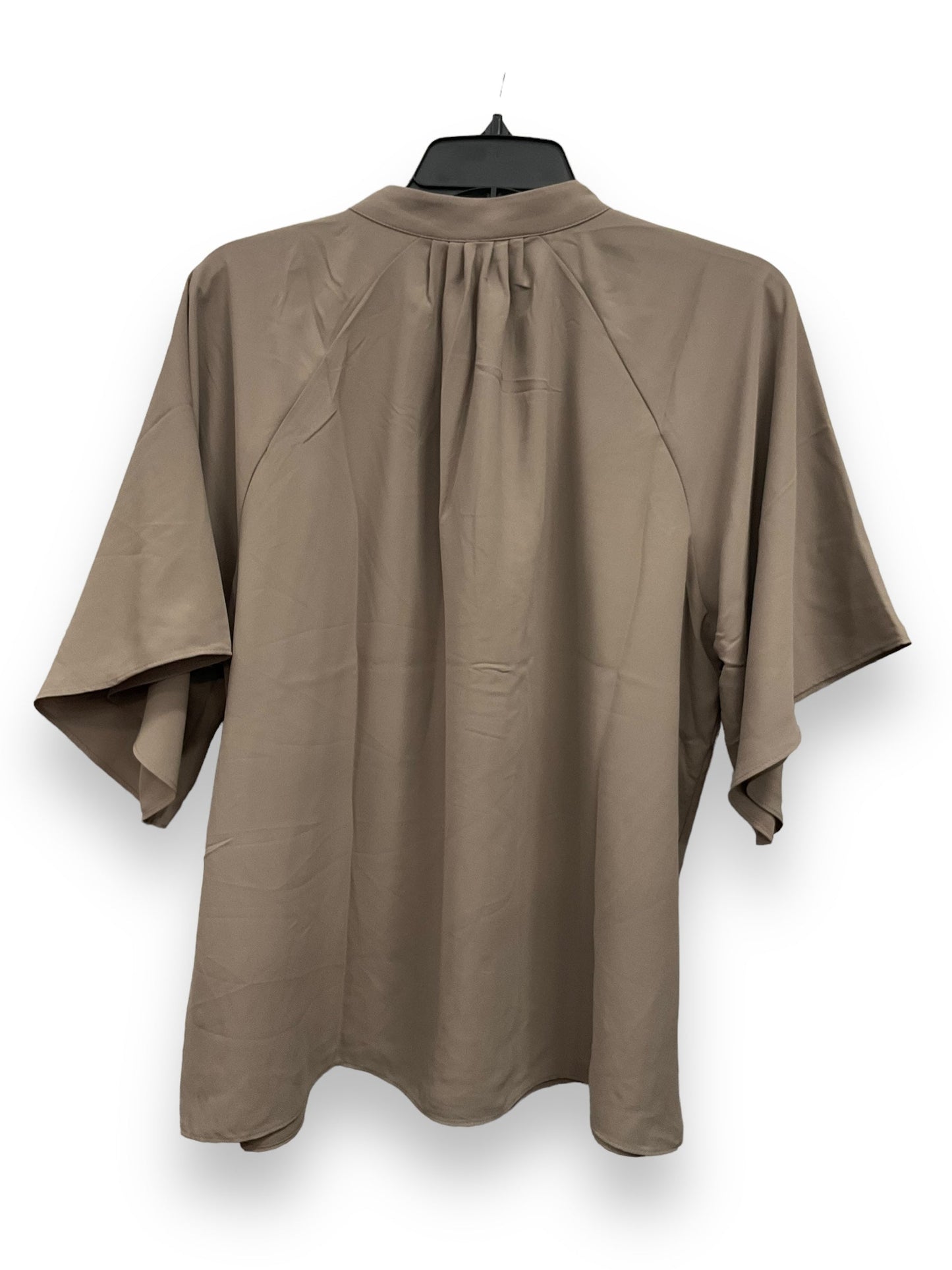 Taupe Blouse Short Sleeve H&m, Size S