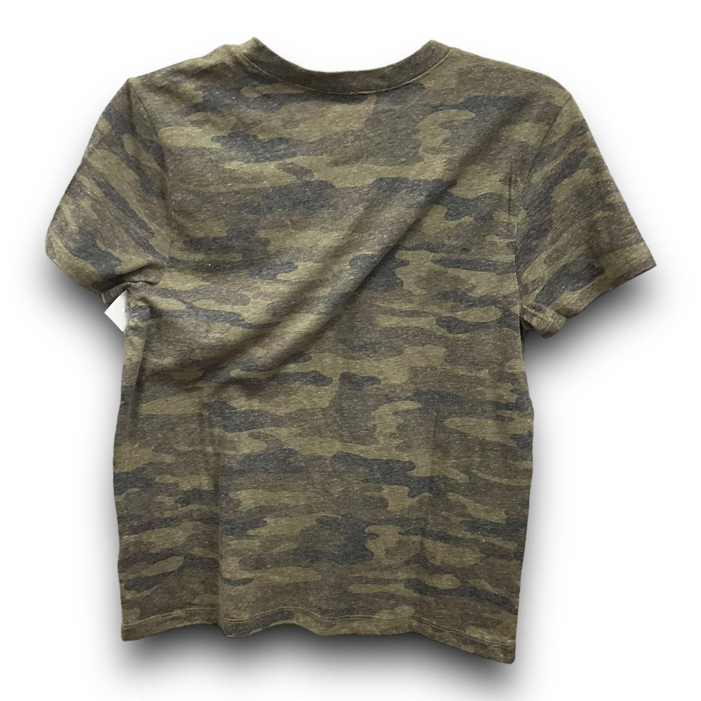 Camouflage Print Top Short Sleeve Basic Lucky Brand, Size S