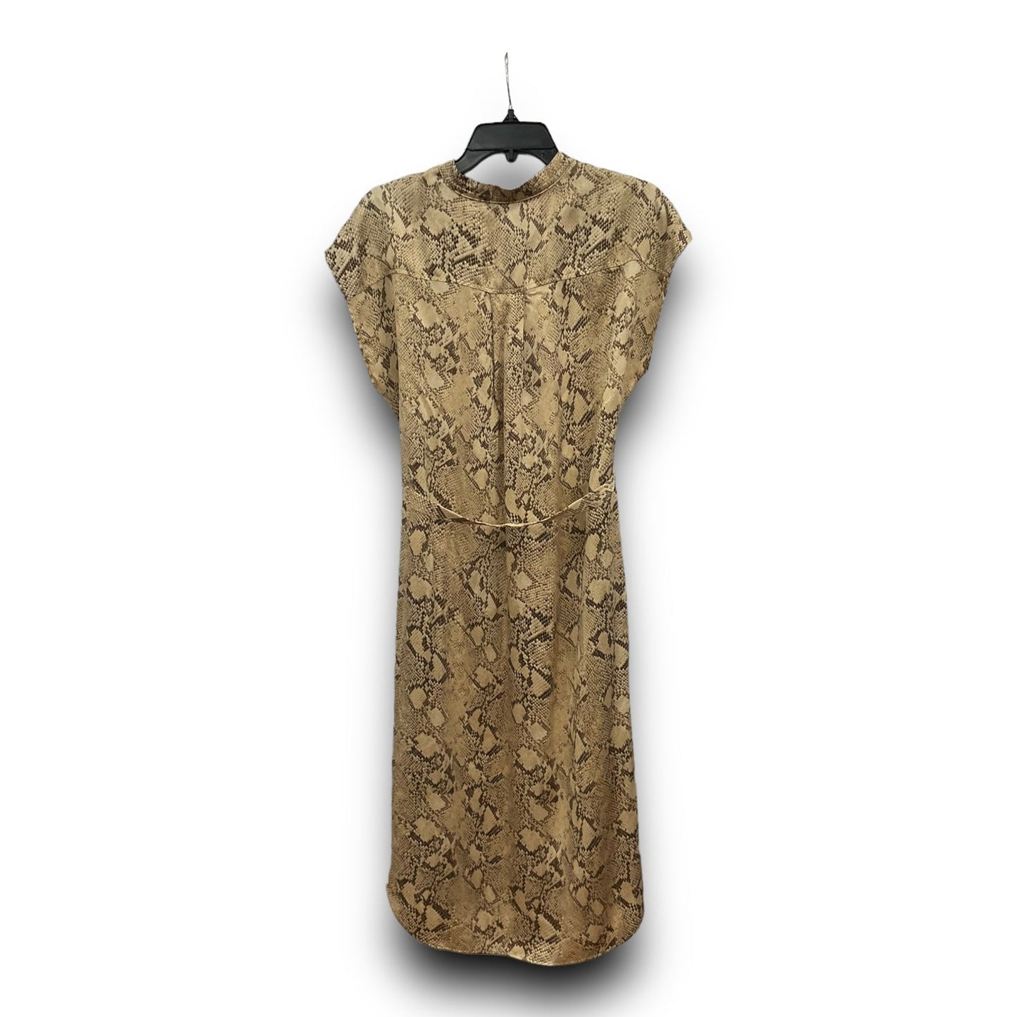 Snakeskin Print Dress Casual Midi Banana Republic, Size Xs