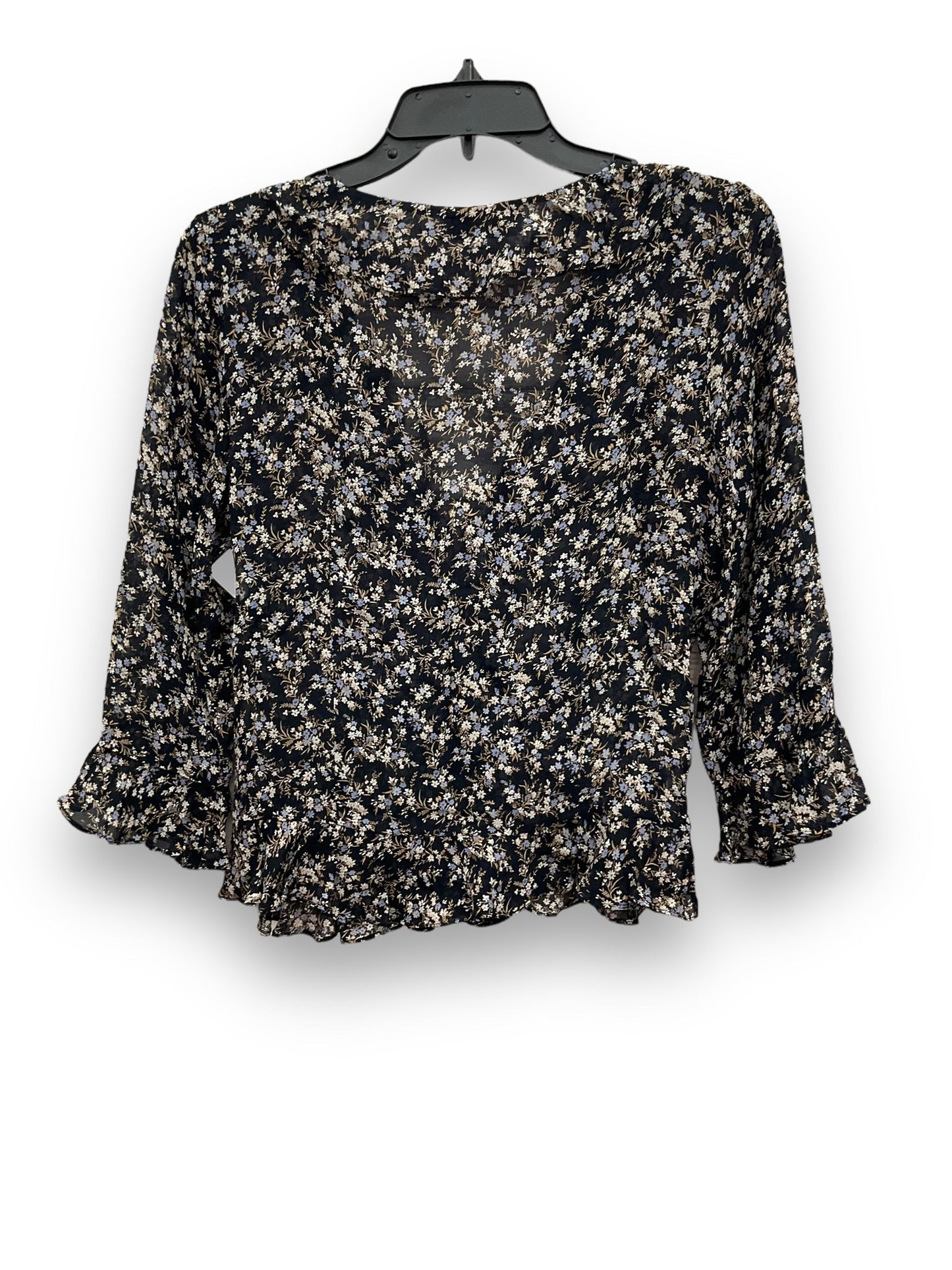 Floral Print Blouse 3/4 Sleeve Bailey 44, Size S