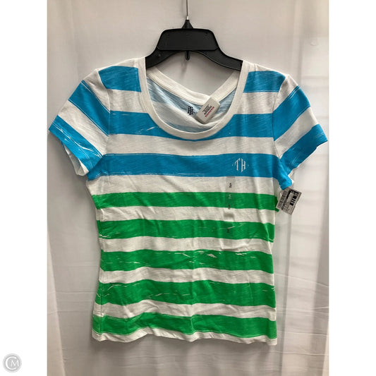 Top Short Sleeve Basic By Tommy Hilfiger In Striped Pattern, Size: S