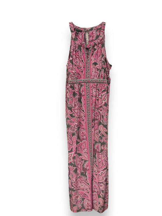 Grey & Pink Dress Casual Midi Inc, Size 3x