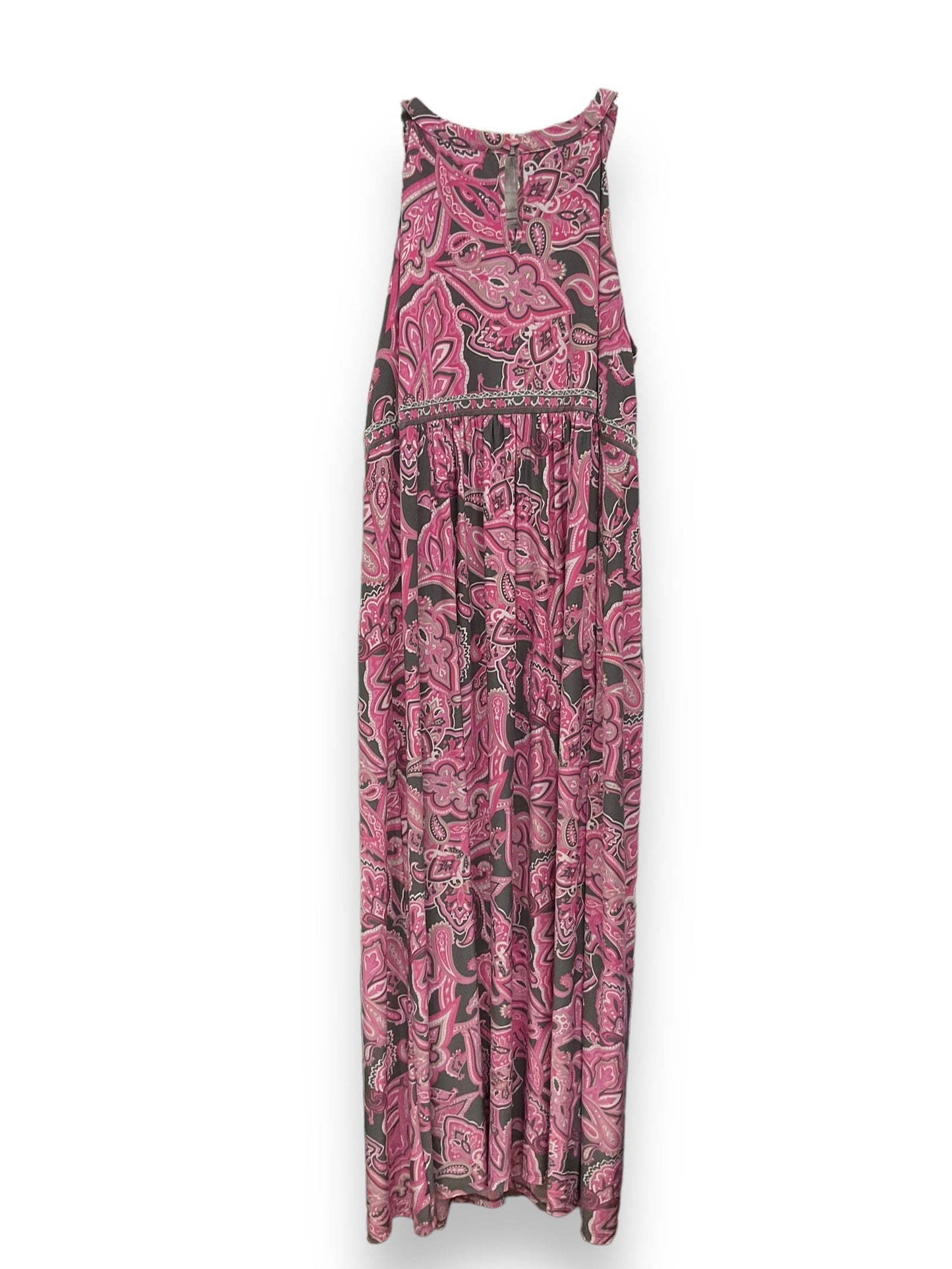 Grey & Pink Dress Casual Midi Inc, Size 3x