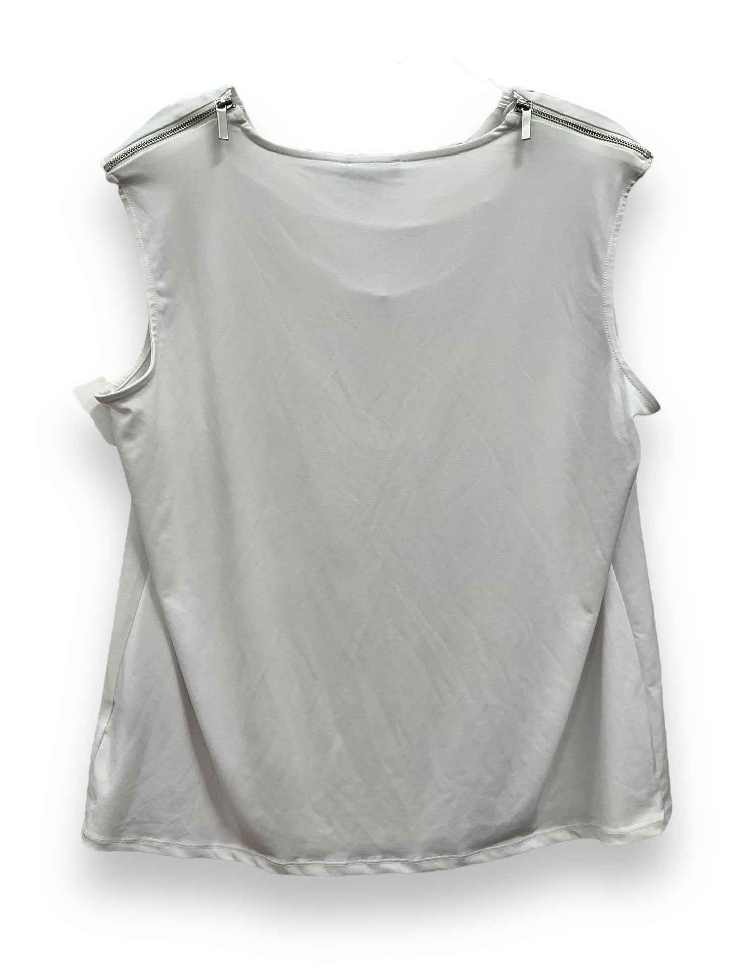 White Top Sleeveless Premise, Size 2x