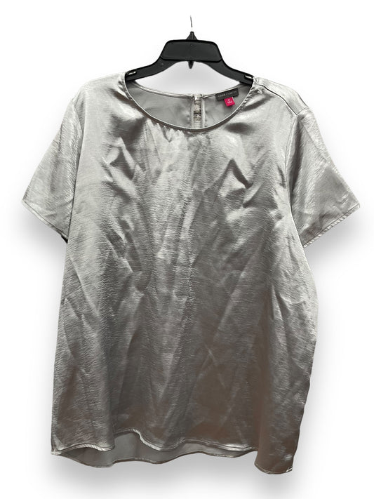 Silver Top Short Sleeve Vince Camuto, Size 2x