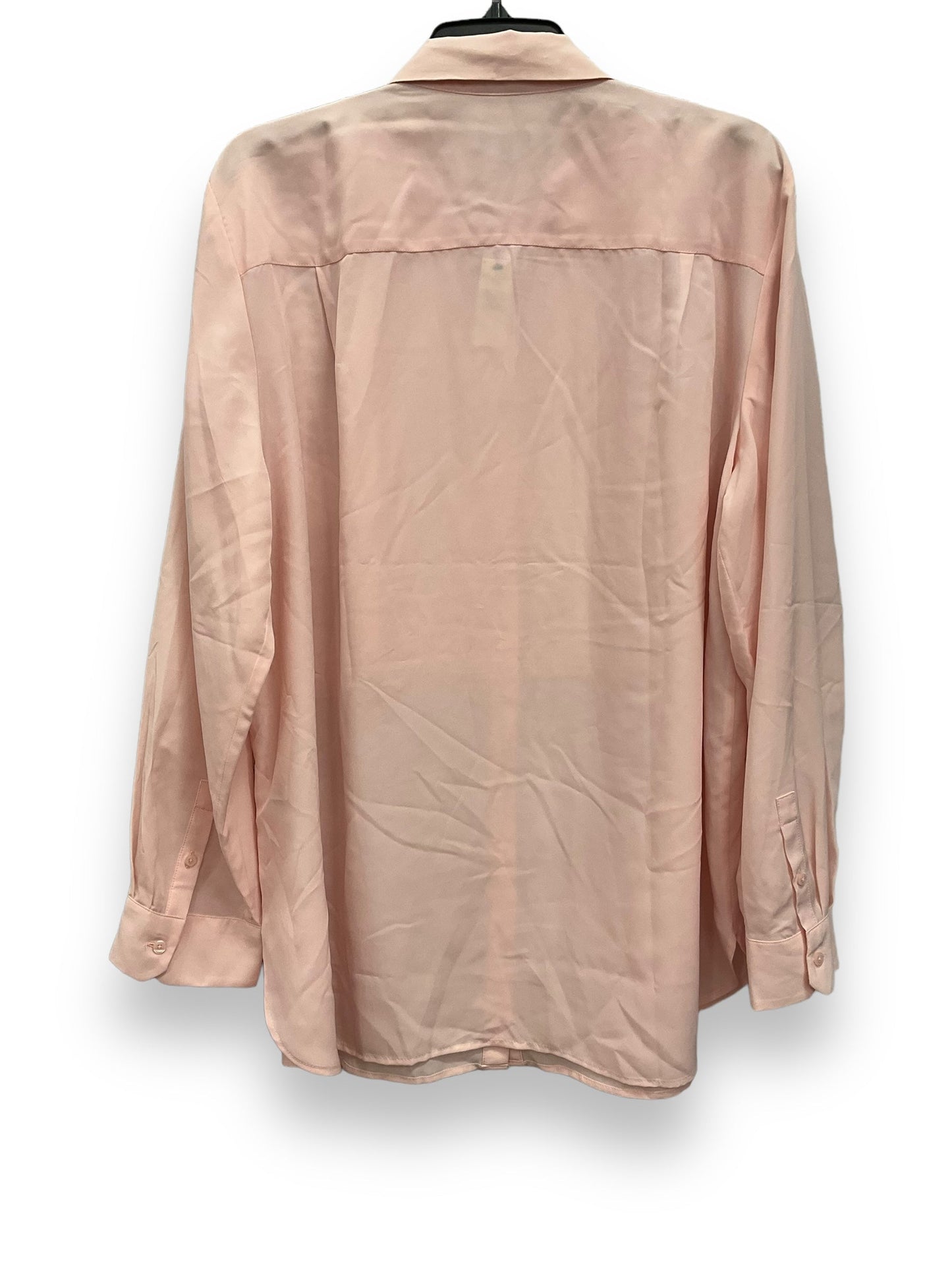 Pink Blouse Long Sleeve Talbots, Size 2x