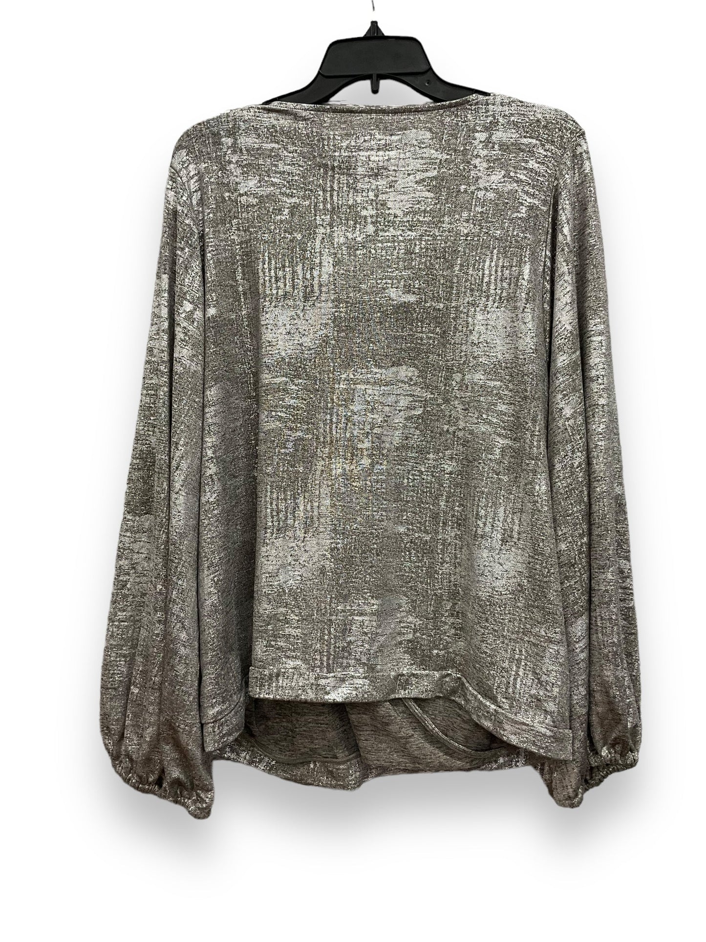 Silver Top 3/4 Sleeve Anthropologie, Size 2x