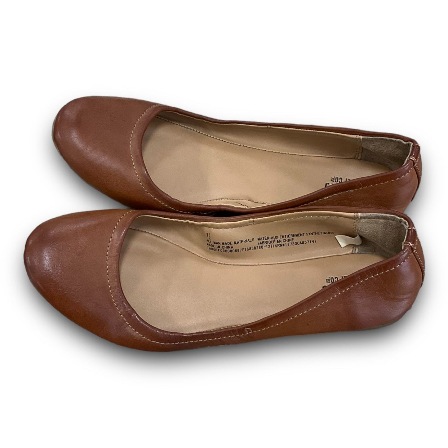 Brown Shoes Flats Mossimo, Size 7.5