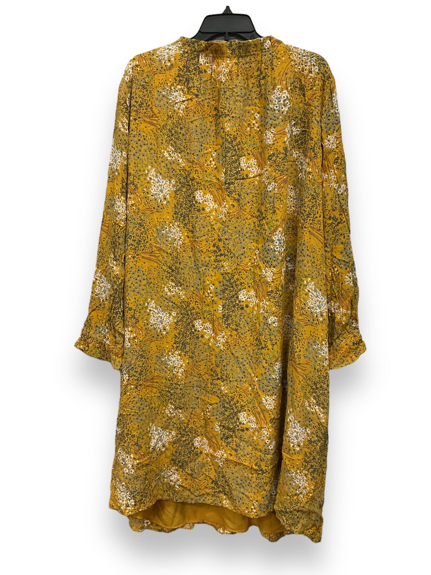 Yellow Dress Casual Short Loft, Size 3x