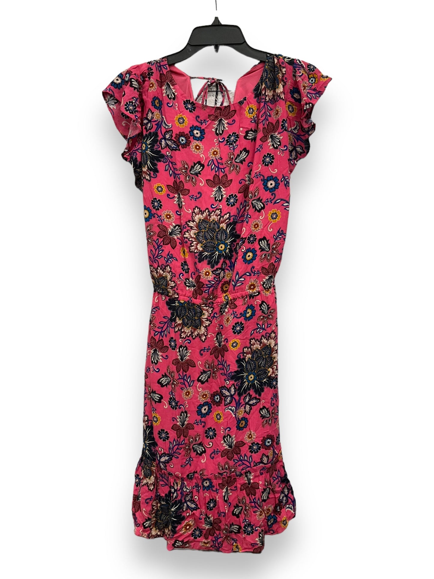 Floral Print Dress Casual Short Loft, Size 3x