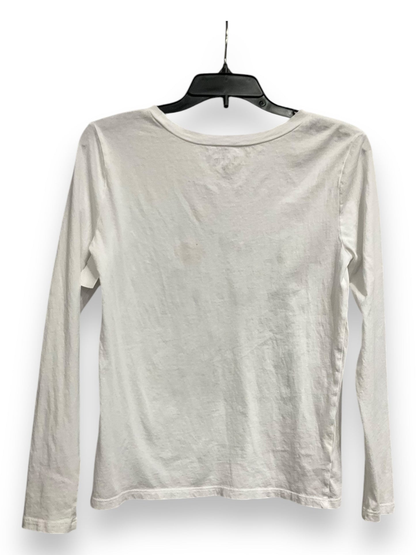 Top Long Sleeve Basic By Loft In White, Size: S