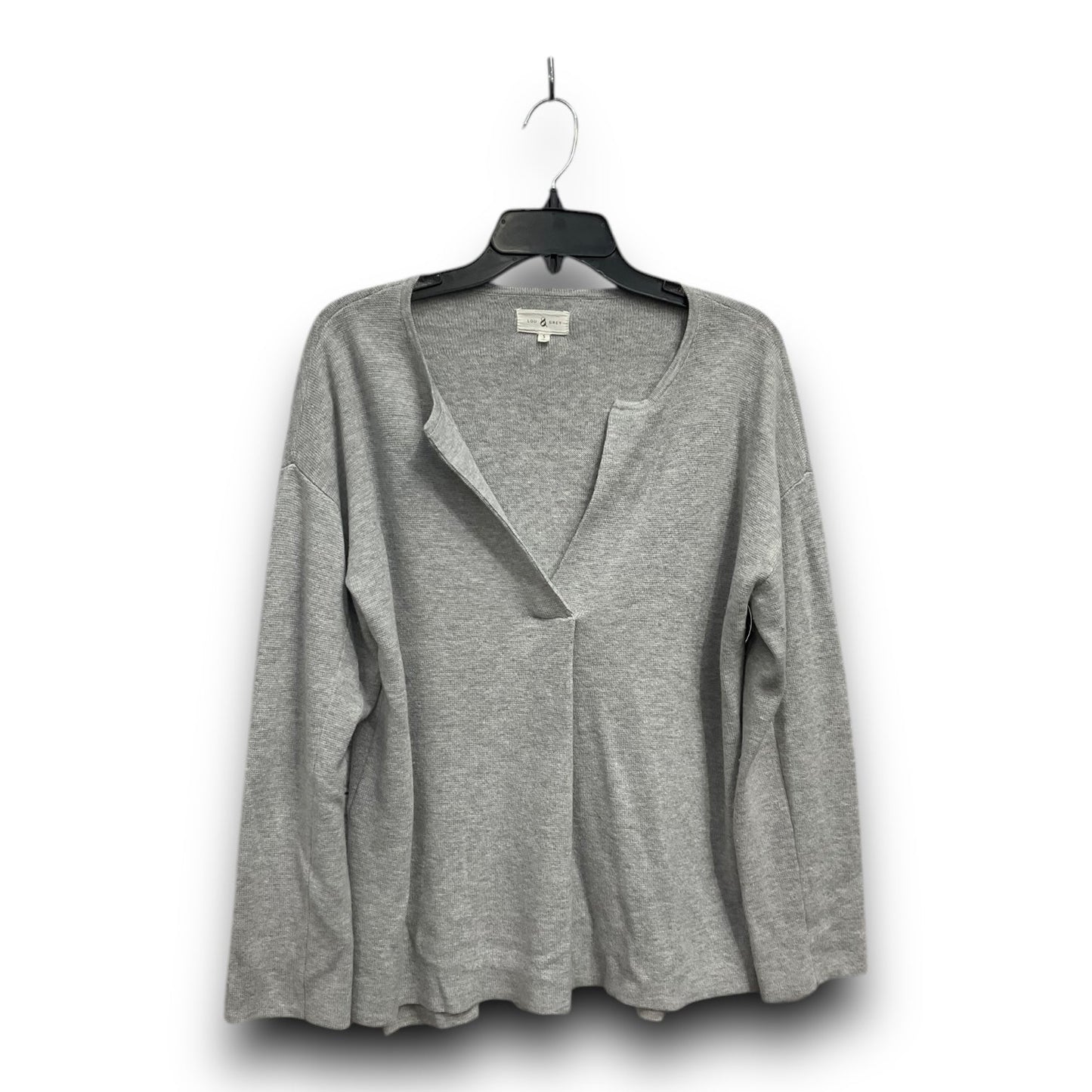 Top Long Sleeve Basic By Lou And Grey In Grey, Size: S