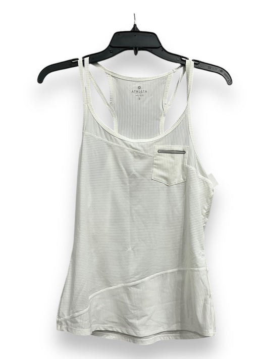 Athletic Tank Top By Clothes Mentor In White, Size: S