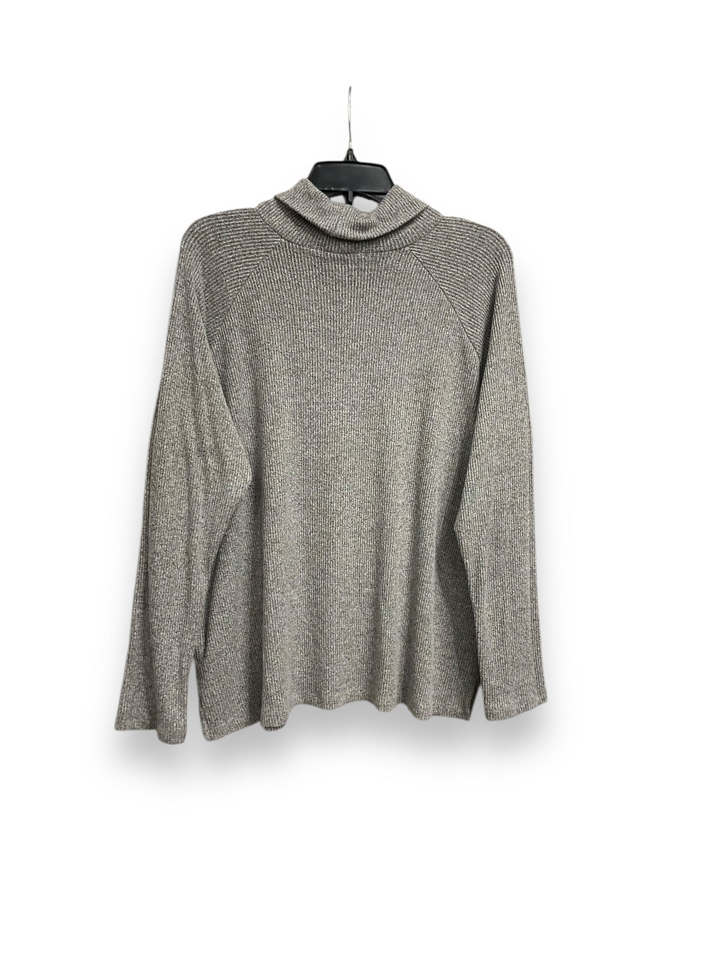 Top Long Sleeve Basic By Karen Kane In Grey, Size: Xl