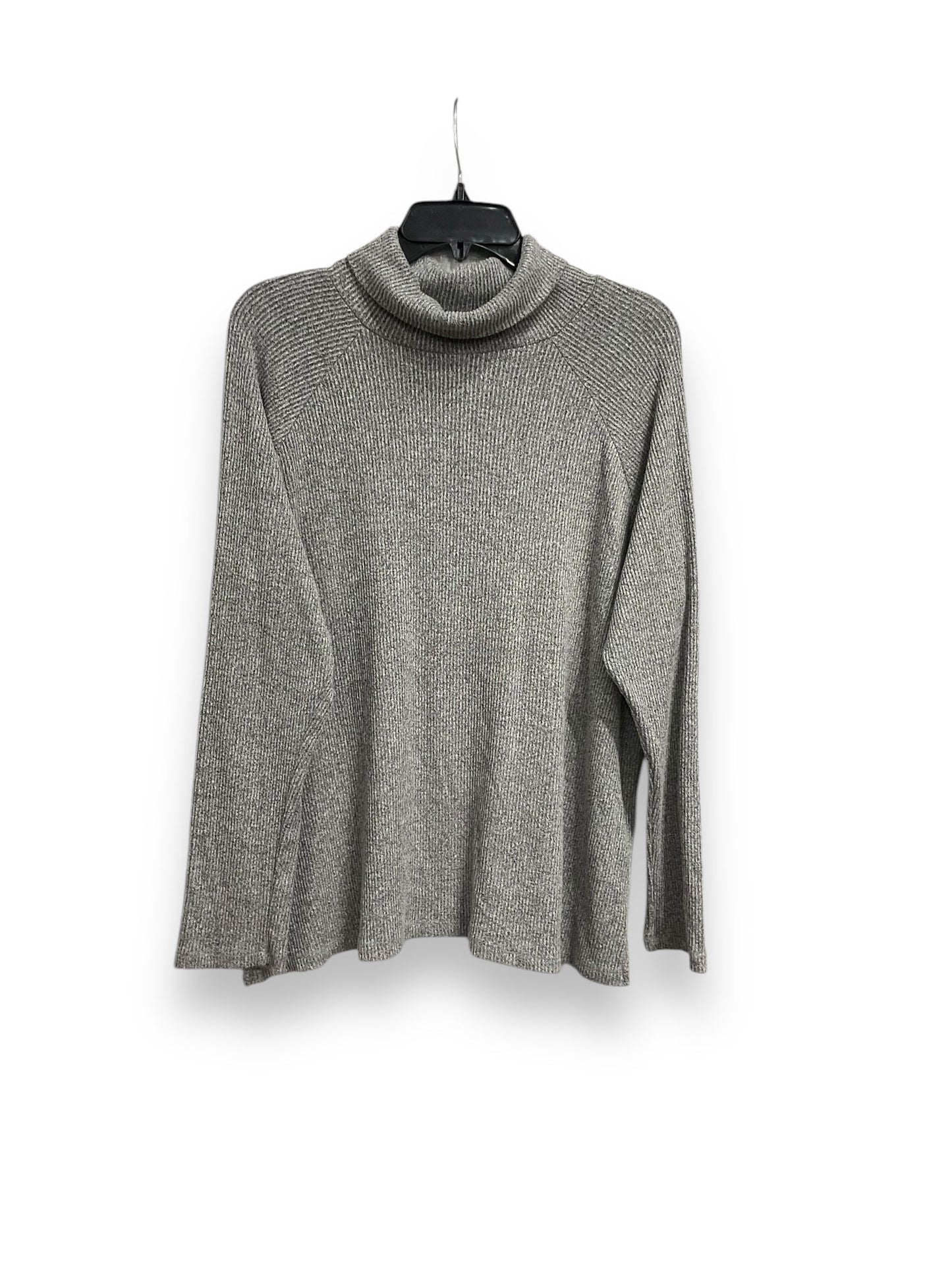 Top Long Sleeve Basic By Karen Kane In Grey, Size: Xl