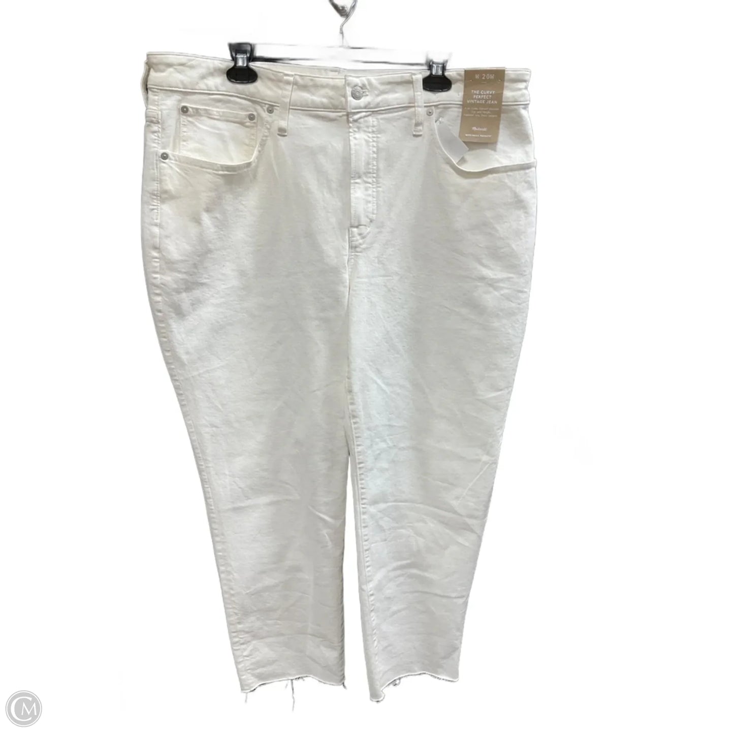Jeans Straight By Madewell In White Denim, Size: 20