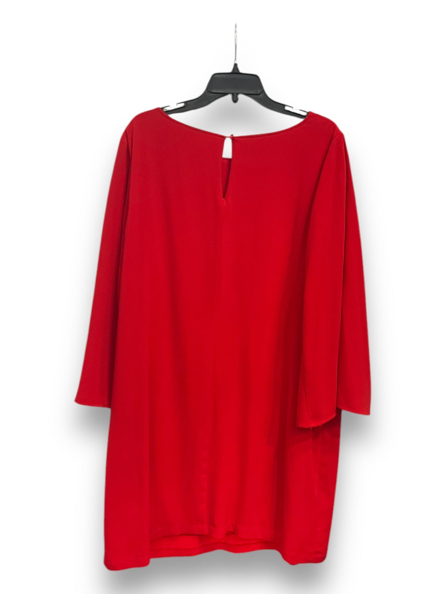 Dress Casual Midi By Agb In Red, Size: 1x