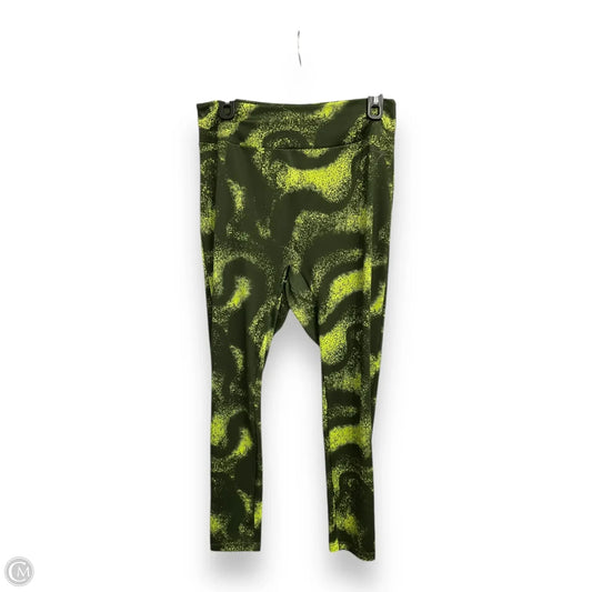 Athletic Leggings By Gym Shark In Green, Size: Xxl