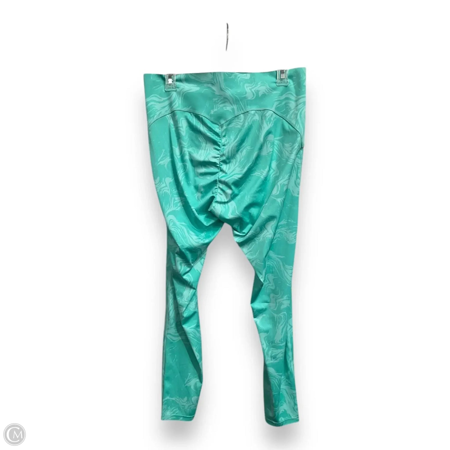 Athletic Leggings By Gym Shark In Teal, Size: Xxl