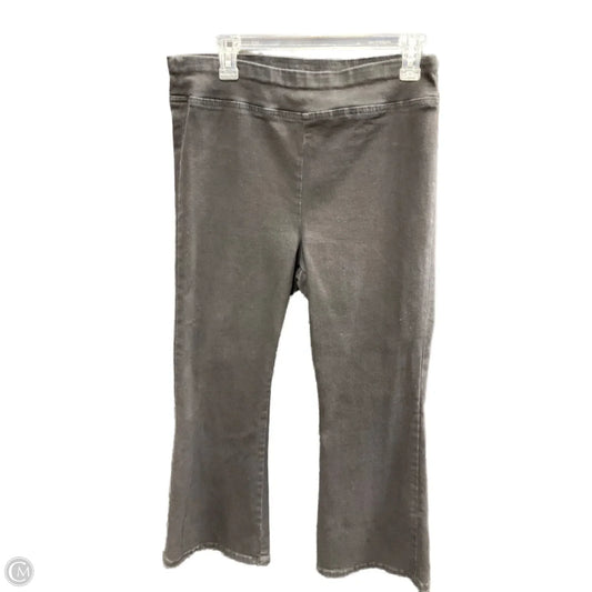 Jeans Flared By Frame In Black Denim, Size: 2