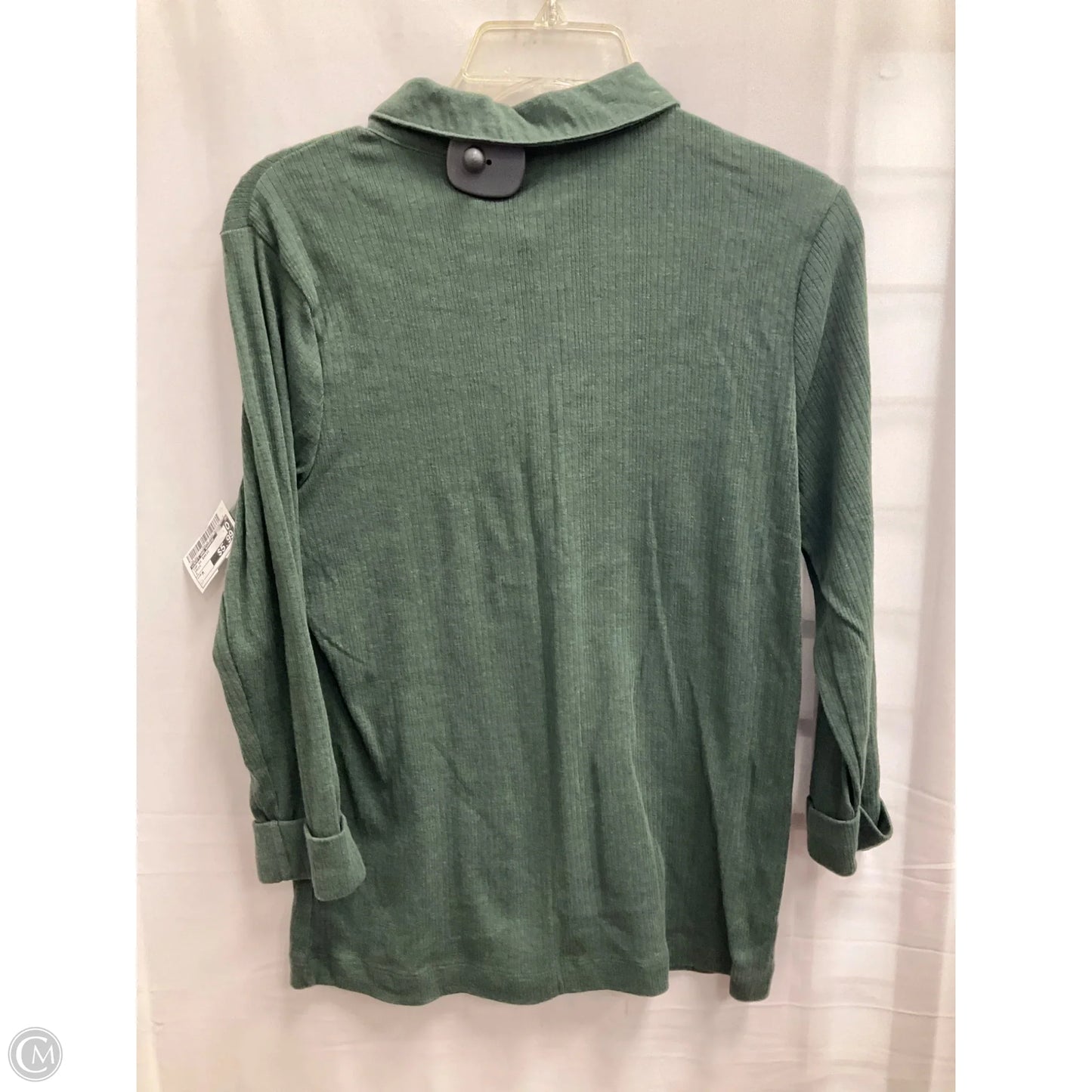 Top Short Sleeve Basic By Croft And Barrow In Green, Size: M