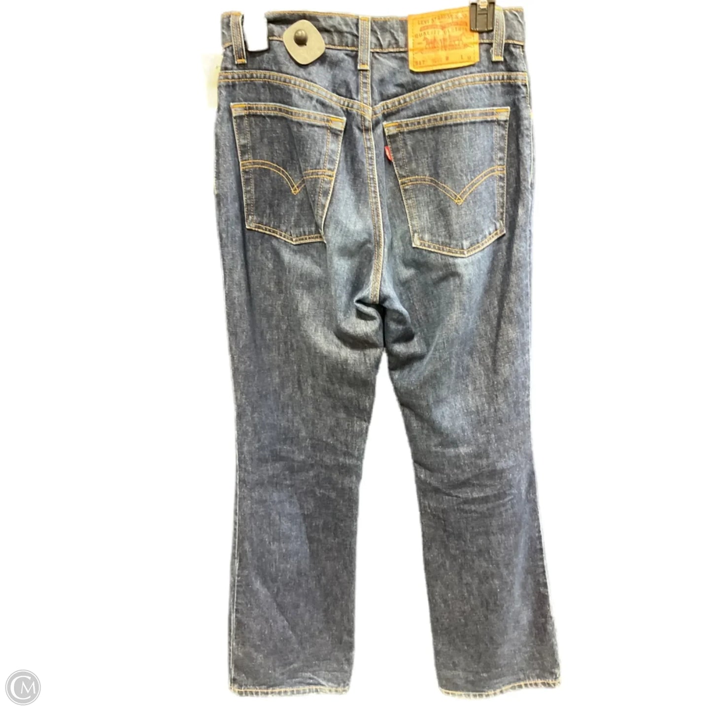 Jeans Boot Cut By Levis Capital E In Blue Denim, Size: 8