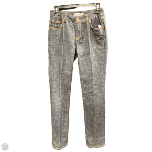 Jeans Straight By Zara Women In Blue Denim, Size: 8